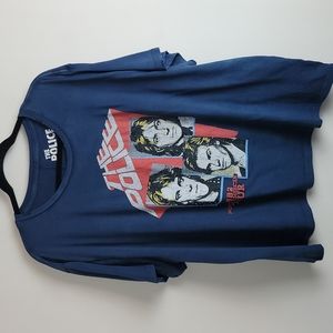 NWT Lucky Brand distressed graphic Police tee Sz XXL